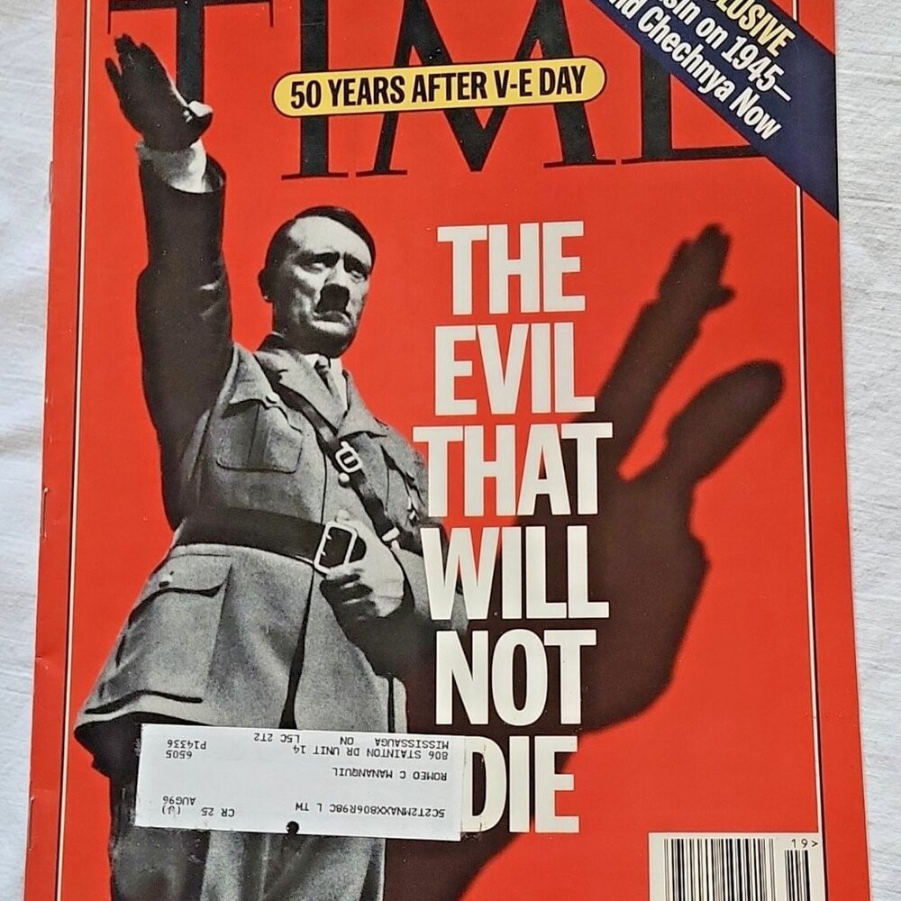 Hitler Evil Time Magazine May 8 1995 50 Years After V-E Day Enemies State Ex Co